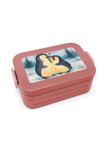 Mr. & Mrs. Panda MEPAL Bentobox Pinguin umarmen Design ohne Spruch in Rot Pastell