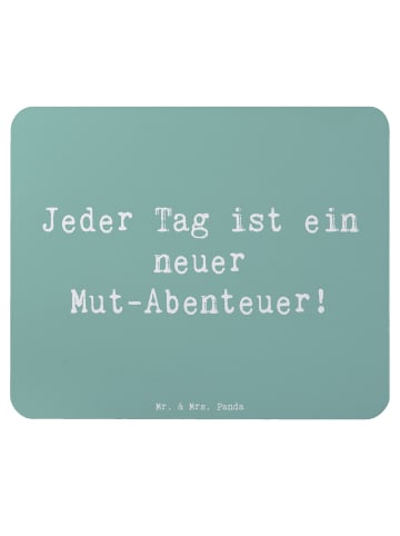 Mr. & Mrs. Panda Mousepad Spruch Angst überwinden Abenteuer mit ... in Meeresbrise