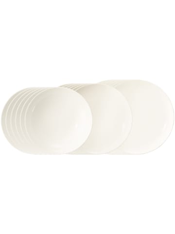 Seltmann Weiden 18-tlg. Teller-Set Savona Fine Diamond in in creme