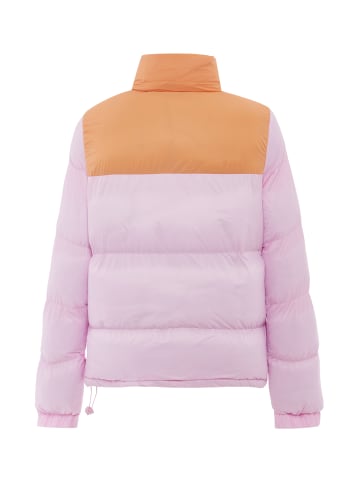 myMo Damen Wattierte Steppjacke in Süßes Pink Aprikose