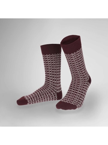 Hudson Socken Link Fashion in wine red