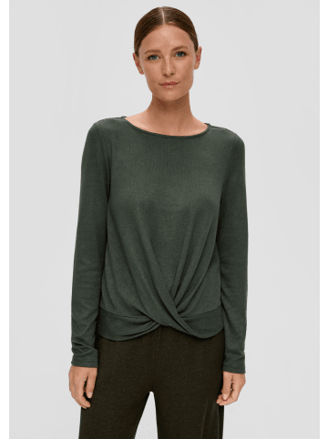 S. Oliver T-Shirt langarm in Olive