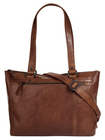 SPIKES & SPARROW Shopper echt Leder in cognac