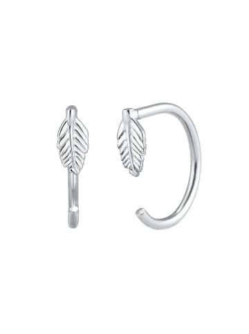 Elli Ohrringe 925 Sterling Silber Feder in Silber
