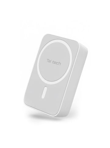 Wisam Teltech Powerbank MagSafe Notfallakku 3A 15W weiß 10000 mAh TPM-10