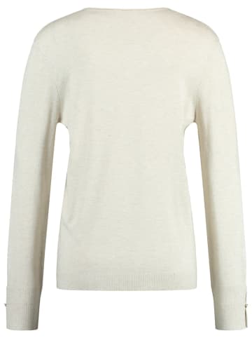 Gerry Weber Langarmpullover aus nachhaltigem Feinstrick in Beige