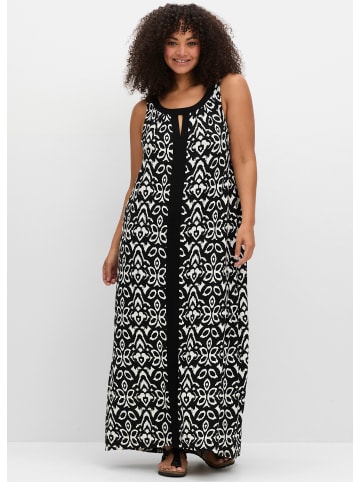 sheego Sommerkleid in schwarz-weiß
