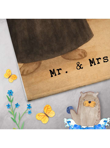 Mr. & Mrs. Panda Frotteetuch Pastorin Leidenschaft Design mit Sp... in Weiß