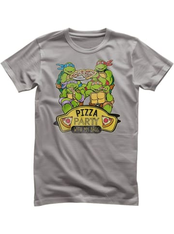 Teenage Mutant Ninja Turtles T-Shirt "Pizza Party With My Bros T-Shirt" in Grau