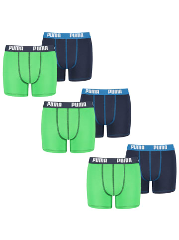 Puma Boxershorts BASIC BOXER 6er Pack in 686 - Green / Blue