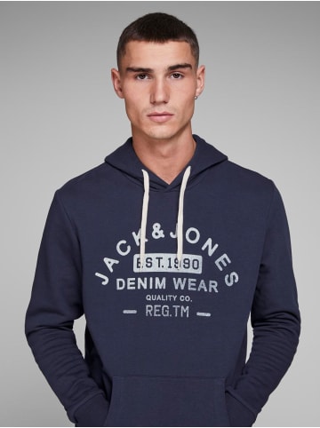 Jack and Jones Herren Hoody in Blau