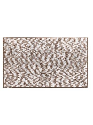 Douceur d’Intérieur Badezimmermatte aus Mikrofaser FRIZA in Braun, 45 x 75 cm