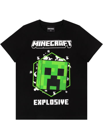 Minecraft Minecraft T-Shirt im Creeper Design in blau