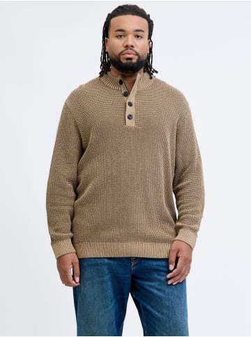 JACK & JONES PLUS Strickpullover in Crockery