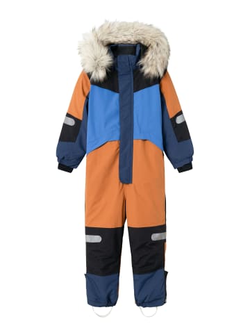 name it Skianzug NMNSTORM12 SKI SUIT BLOCK in leather brown