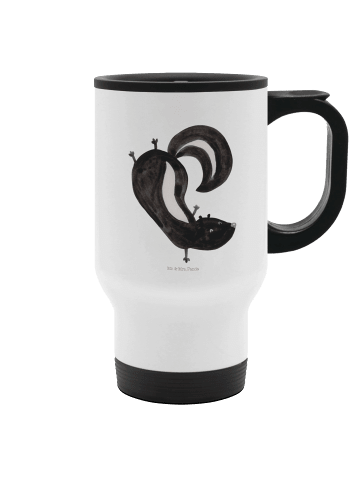 Mr. & Mrs. Panda Becher Stinktier Handstand ohne Spruch in Weiß