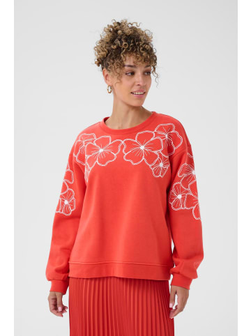 Cream Sweatshirt CRDaria Loose fit in Paprika