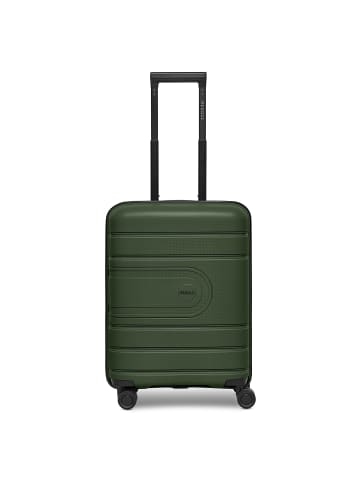 Redolz Essentials 11 4 Rollen Kabinentrolley 55 cm mit Dehnfalte in olive