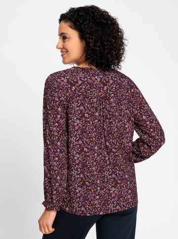 WITT WEIDEN Tunikabluse in burgund-mauve-bedruckt