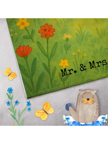 Mr. & Mrs. Panda Handtuch Meerschweinchen Weisheit Design mit Sp... in Weiß