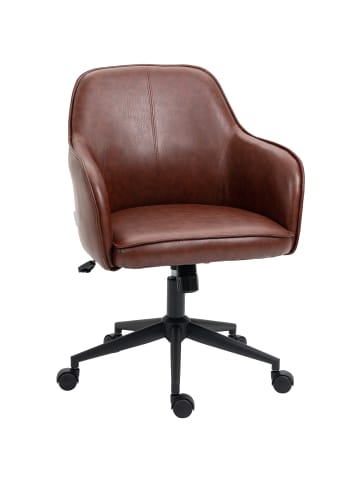Vinsetto Bürostuhl-58,5L x 62B x 91H cm-Braun