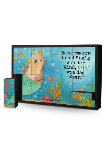 Mr. & Mrs. Panda Weihnachtskalender Wassermann Astrologie Design... in Weiß