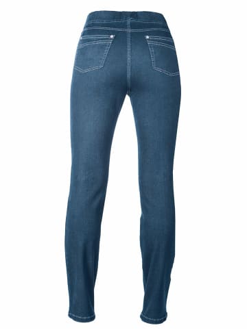 Montana Slim Fit Jeans für Damen in dunkel-blau