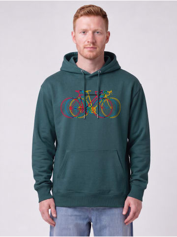 wat? Apparel Sweatshirt Fahrräder in Petrol