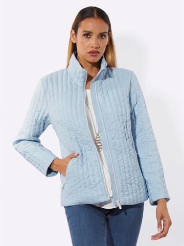 creation L Jacke in hellblau-ecru