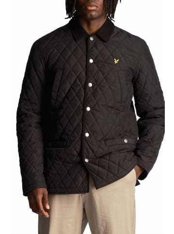 Lyle & Scott Steppjacke in Schwarz