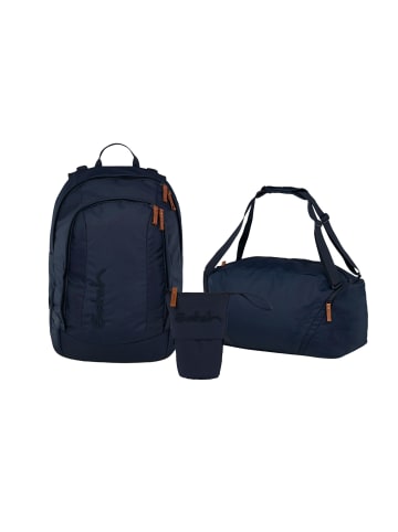 Satch Schulrucksack-Set AIR "Nordic Blue" 3-teilig in Blau