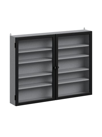 SoBuy Wandschrank in Mattes Dunkelgrau - (W) 12.2 x (H) 60 x (L) 80 cm