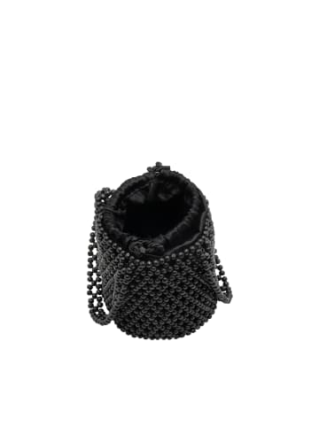 IZIA Damen Bucket Bag Aus Perlen in Schwarz