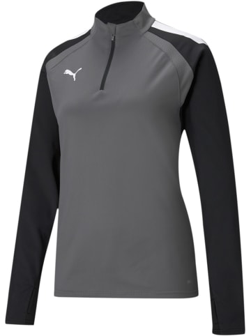 Puma Trainingsjacke "TeamLIGA 1/4 Zip Top W" in Grau