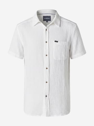 KOROSHI Schicke kurzarmbluse fÃ¼r mÃ¤nner in weiß