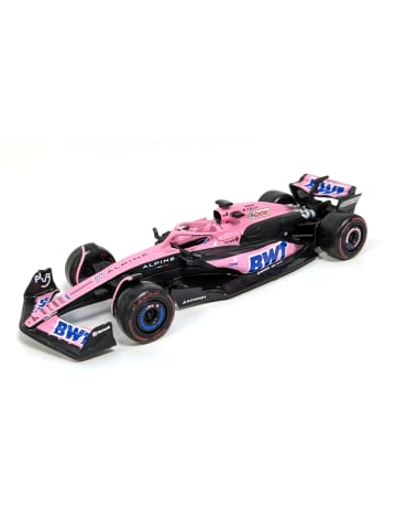 Bburago Modellauto F1 Renault Alpine A523' 23 Bahrain #31 Ocon, Maßstab 1:43 in rosa