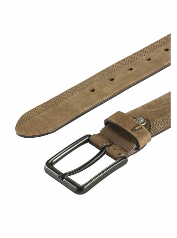 Camel Active Gürtel aus Nubukleder in Beige