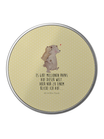 Mr. & Mrs. Panda Dose Papa Bär mit Spruch in Gelb Pastell