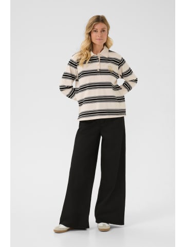 Cream Sweatshirt CRCarmell Regular fit in Birch and black stripe