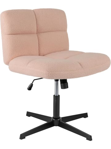 COSTWAY Schneidersitz Stuhl in Rosa