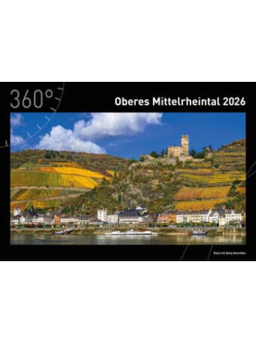 360 grad Kalender - Oberes Mittelrheintal Premiumkalender 2026