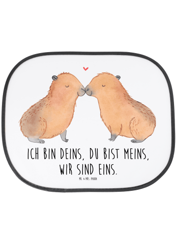 Mr. & Mrs. Panda Sonnenschutz Capybara Liebe mit Spruch in Weiß
