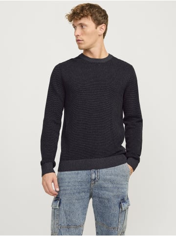 Jack & Jones Strickpullover in Dark Grey Melange