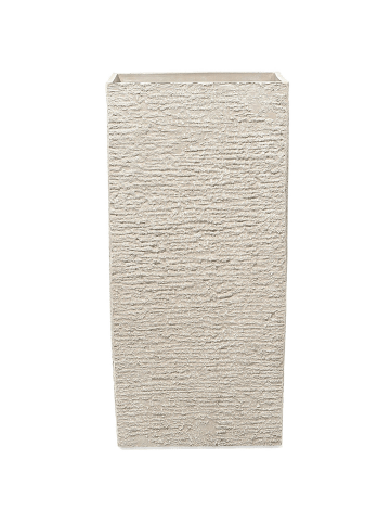 Beliani Outdoor Blumentopf GAZA in Beige - (W) 40 x (H) 81 x (L) 40 cm