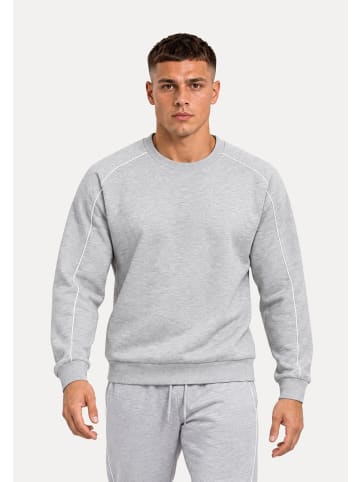 SMILODOX Sweatshirt Brenvaro in Grau Melange