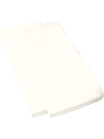 Erwin Müller Single-Jersey Kinder-Spannbettlaken im 2er-Pack Murnau in weiß
