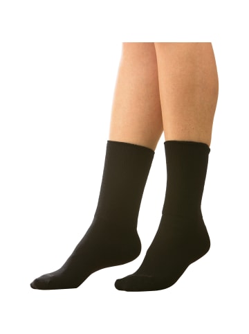 camano Unisex-Socken 2 Paar mit Softbund in schwarz