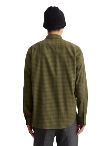 Marc O'Polo Hemd regular in multi/ green mustard