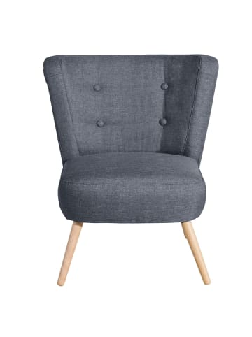 58 aufm Kessel SESSEL Kassi Bezug Flachgewebe Buche natur / denim