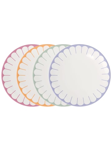 Villeroy & Boch 4-tlg. Speiseteller-Set Fleur Couleur in Bunt – ø 26,6 cm in bunt